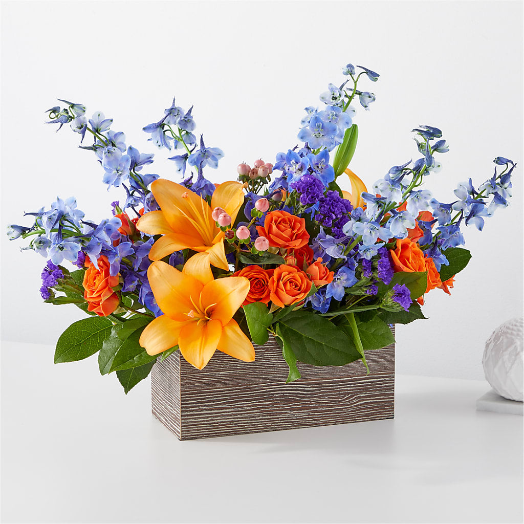 Radiant Citrus Box Bouquet – F & S FLOWERS DESIGN LLC, Margate FL