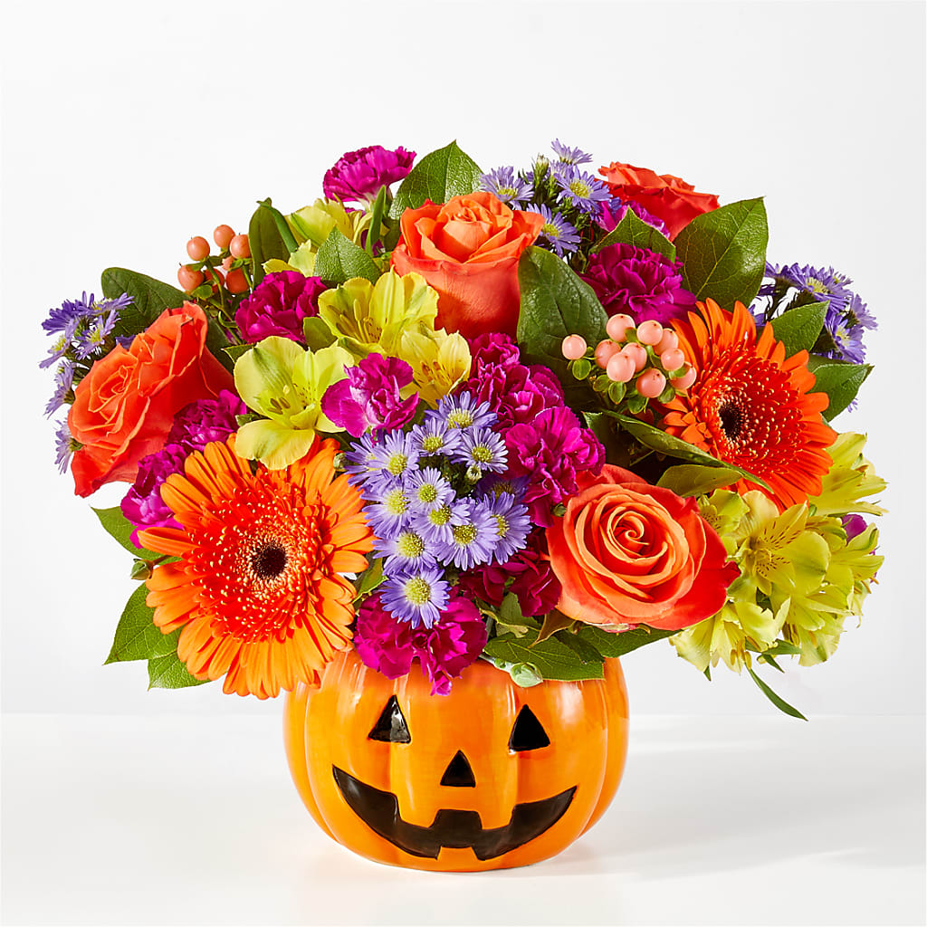 Tricks & Treats Pumpkin – F & S FLOWERS DESIGN LLC, Margate FL
