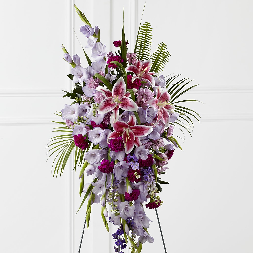 Tender Touch Standing Spray – F & S FLOWERS DESIGN LLC, Margate FL