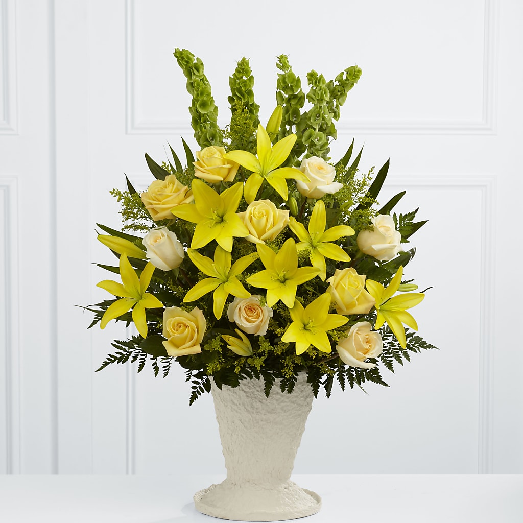 Golden Memories Arrangement – F & S FLOWERS DESIGN LLC, Margate FL
