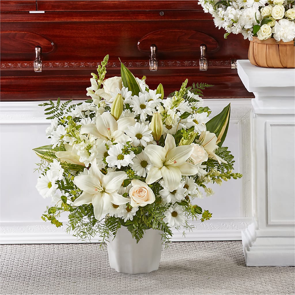Thoughts of Tranquility Floor Basket – F & S FLOWERS DESIGN LLC, Margate FL