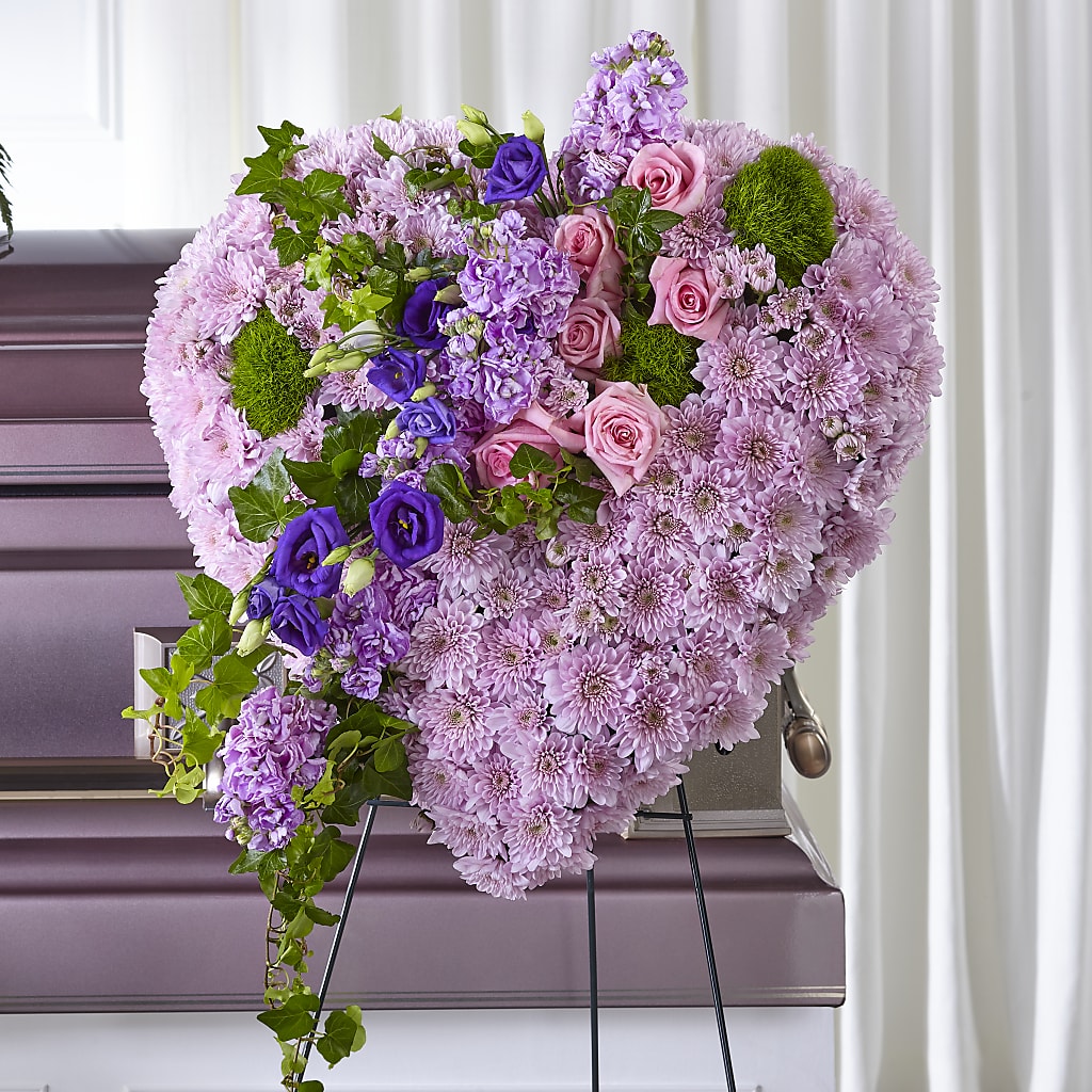 Treasured Love Standing Heart – F & S FLOWERS DESIGN LLC, Margate FL