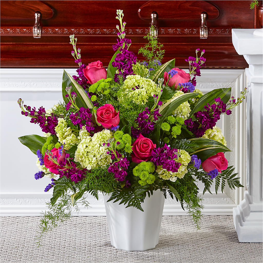 Beautiful Horizons Floor Basket – F & S FLOWERS DESIGN LLC, Margate FL