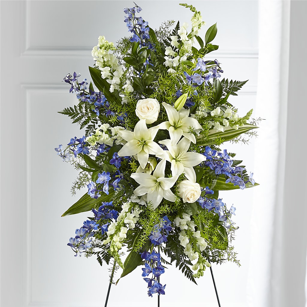 Faithful Friend Standing Spray – F & S FLOWERS DESIGN LLC, Margate FL