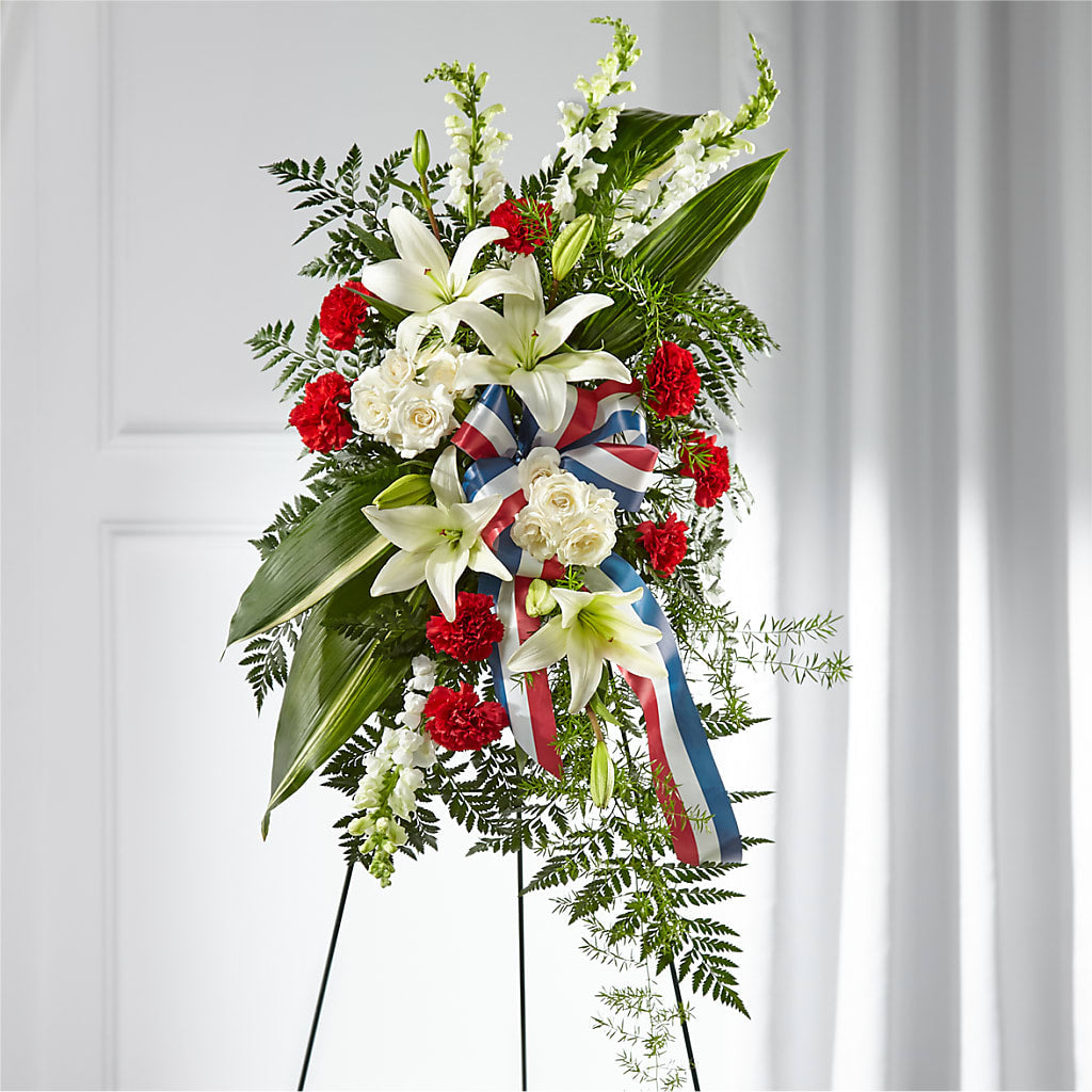 Stars of Life Standing Spray – F & S FLOWERS DESIGN LLC, Margate FL