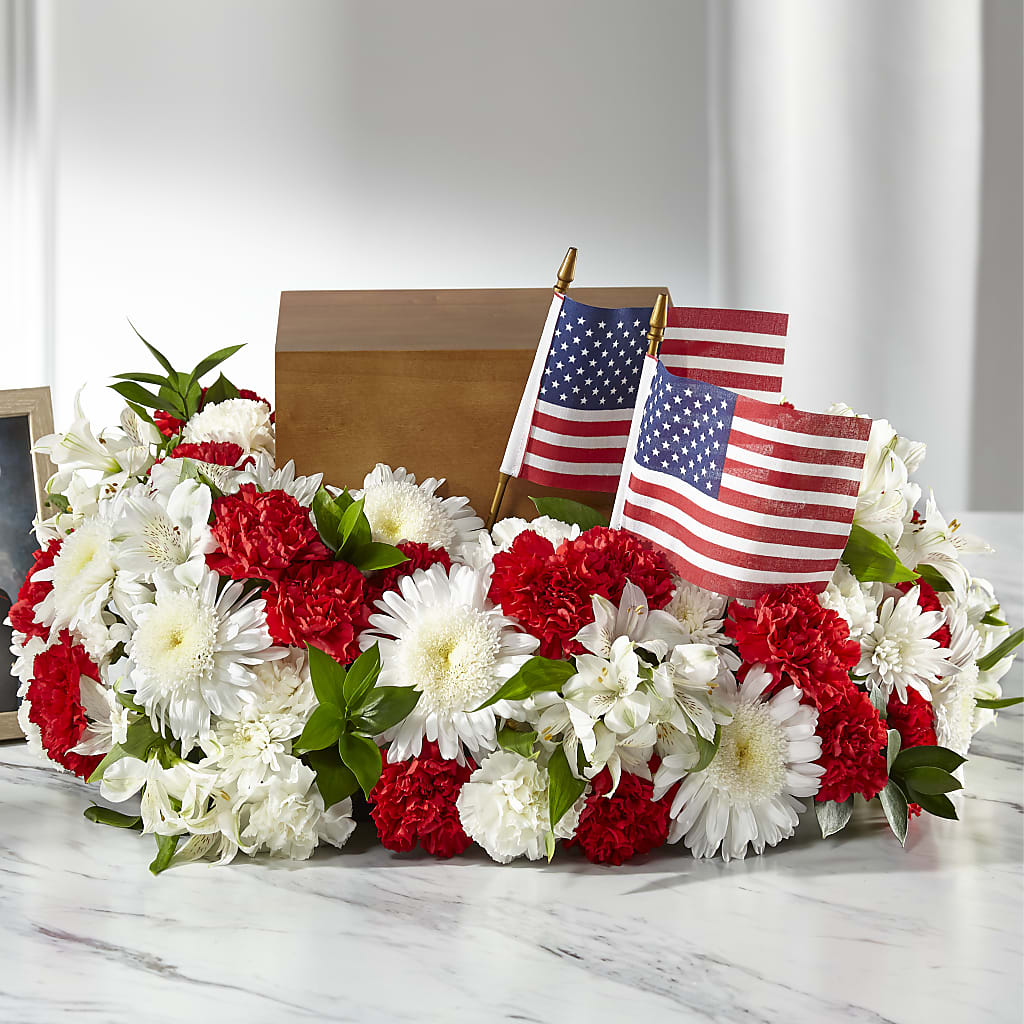 Spirit of Patriotism Cremation Adornment – F & S FLOWERS DESIGN LLC, Margate FL