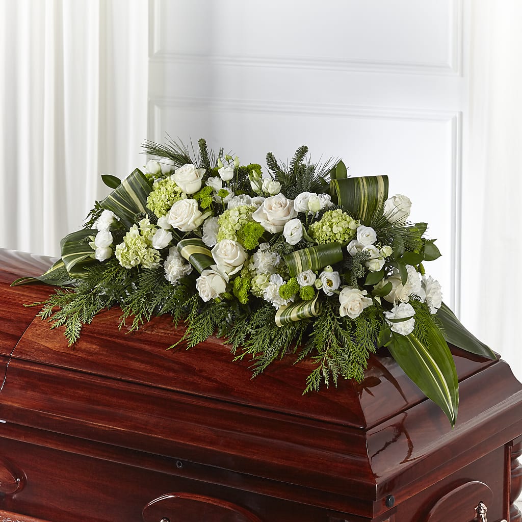 Hopeful Gesture Casket Spray – F & S FLOWERS DESIGN LLC, Margate FL