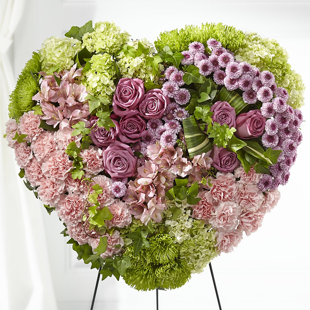 Heartwarming Standing Heart – F & S FLOWERS DESIGN LLC, Margate FL