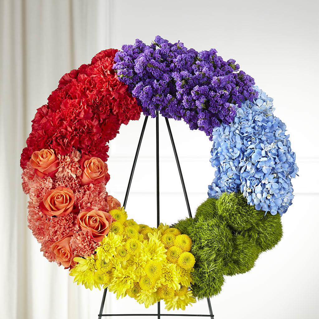 Circle of Love Wreath – F & S FLOWERS DESIGN LLC, Margate FL