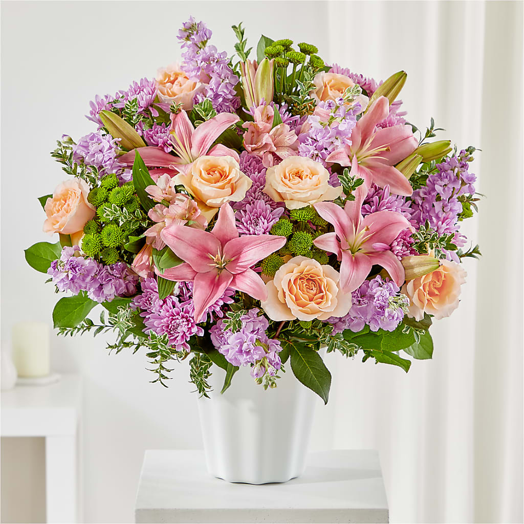 Supportive Embrace Tabletop Basket – F & S FLOWERS DESIGN LLC, Margate FL