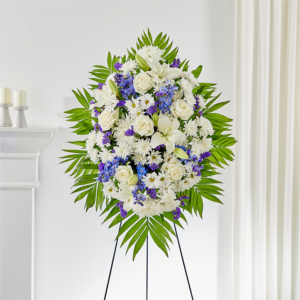 At Rest Standing Spray – F & S FLOWERS DESIGN LLC, Margate FL