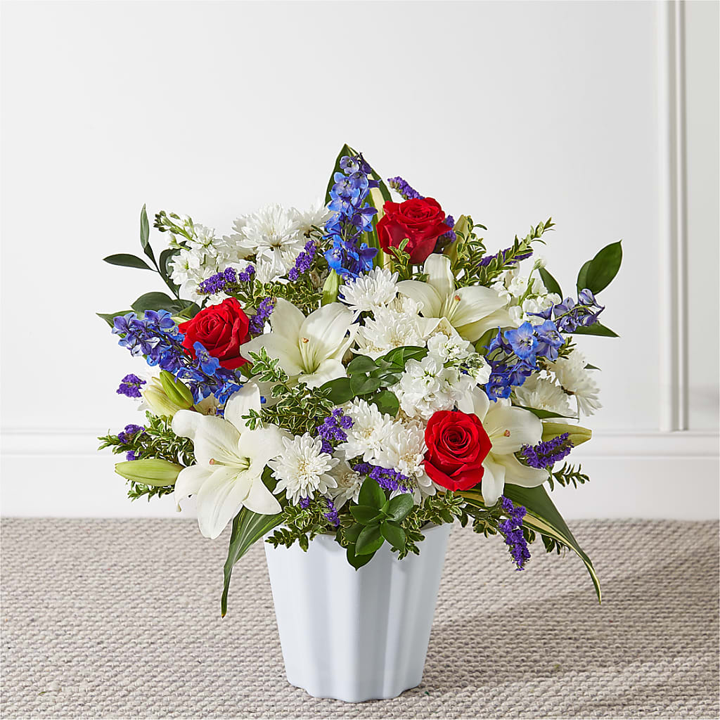 Consoled Floor Basket – F & S FLOWERS DESIGN LLC, Margate FL