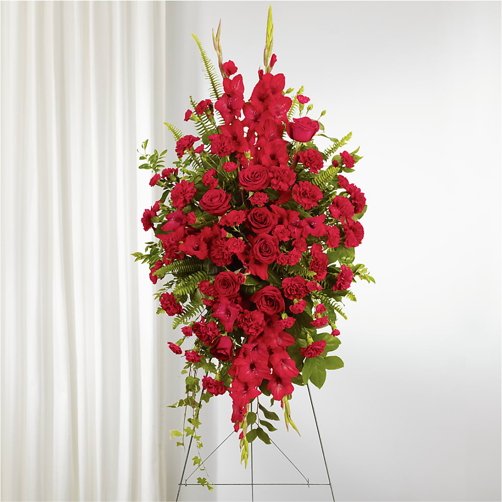 From the Heart Standing Spray – F & S FLOWERS DESIGN LLC, Margate FL