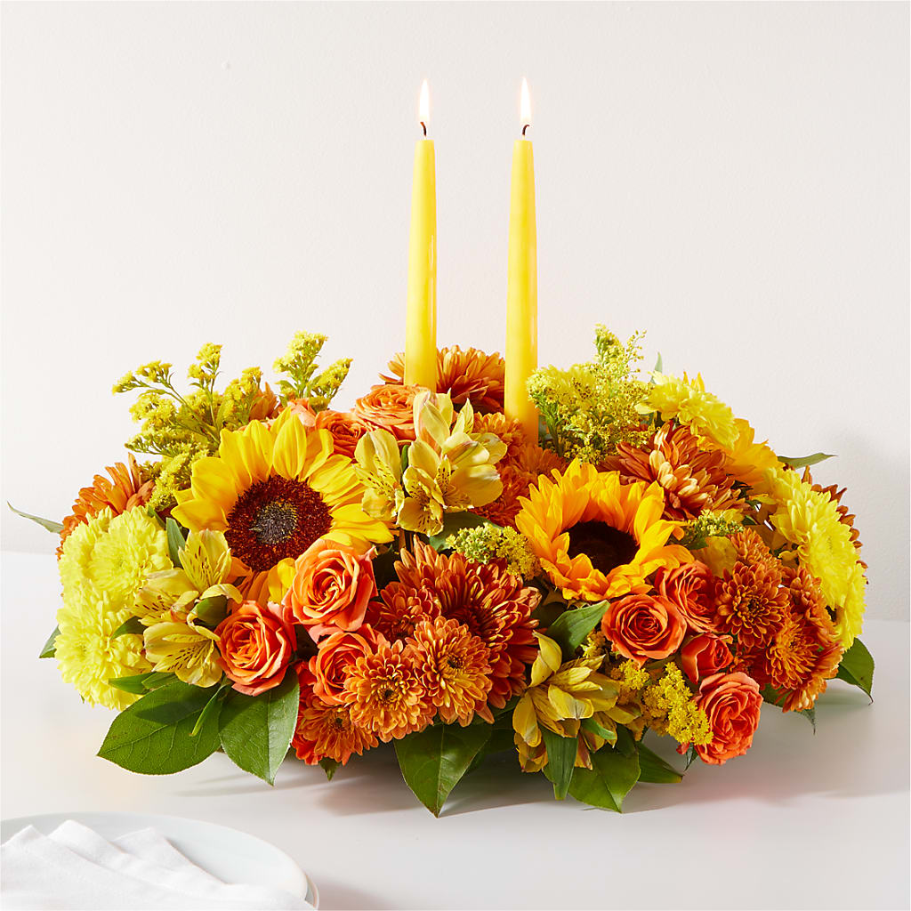 Autumn Harmony Centerpiece – F & S FLOWERS DESIGN LLC, Margate FL