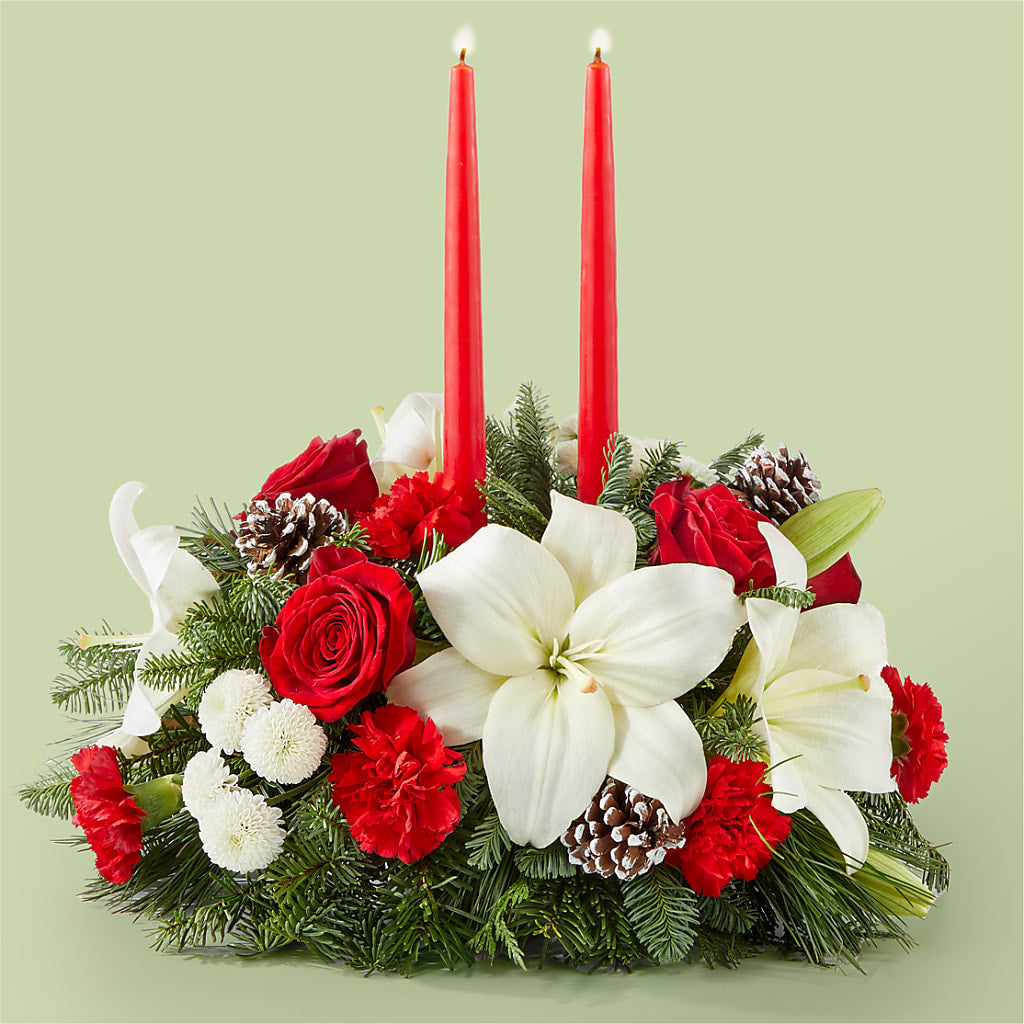 Seasonal Festivities Centerpiece – F & S FLOWERS DESIGN LLC, Margate FL
