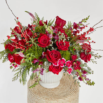Big Red Bow Bouquet – F & S FLOWERS DESIGN LLC, Margate FL