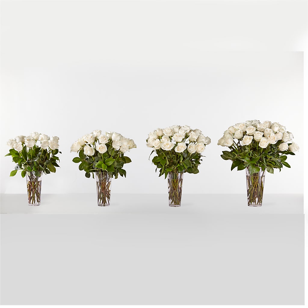 Long Stem White Rose Bouquet – F & S FLOWERS DESIGN LLC, Margate FL