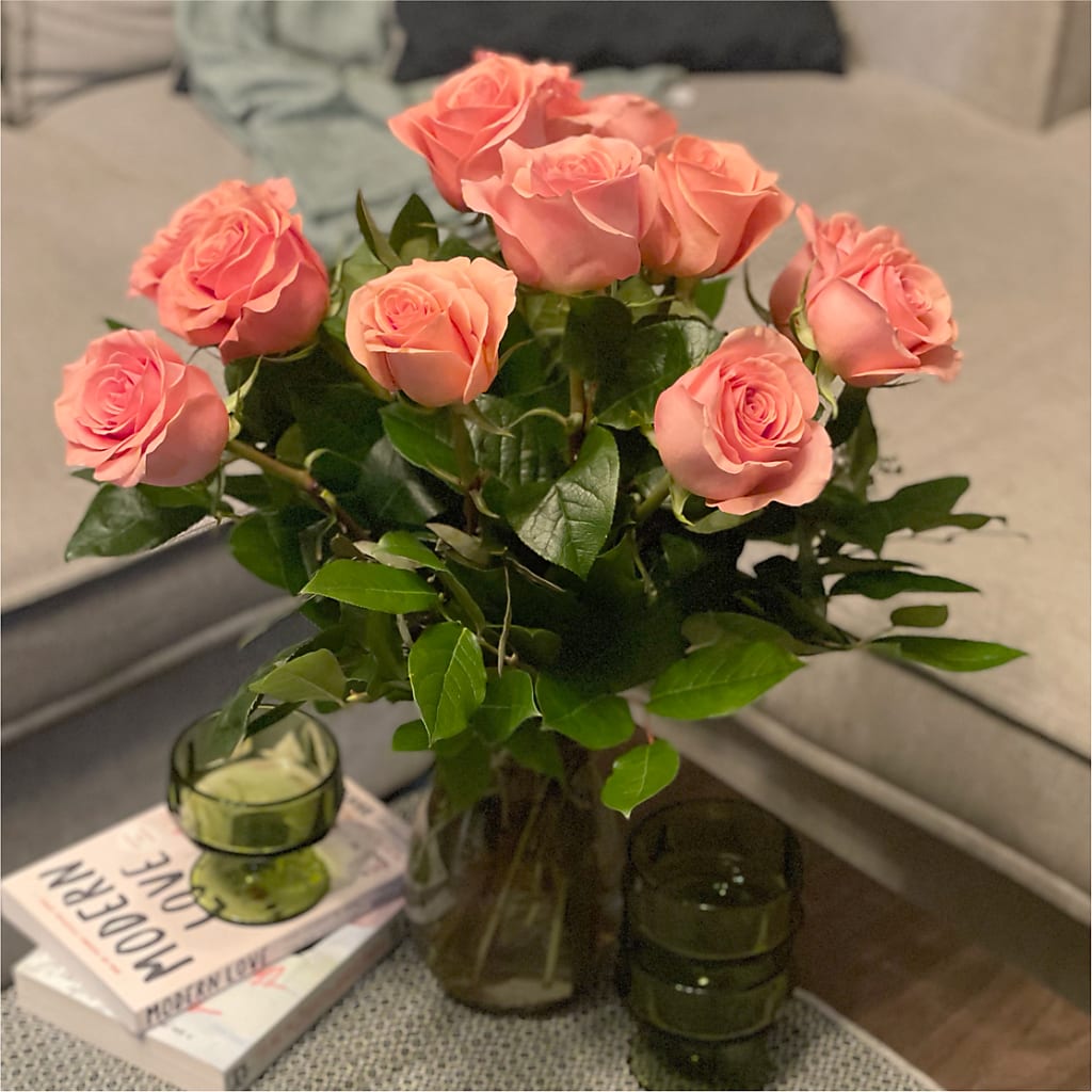 Long Stem Pink Rose Bouquet – F & S FLOWERS DESIGN LLC, Margate FL