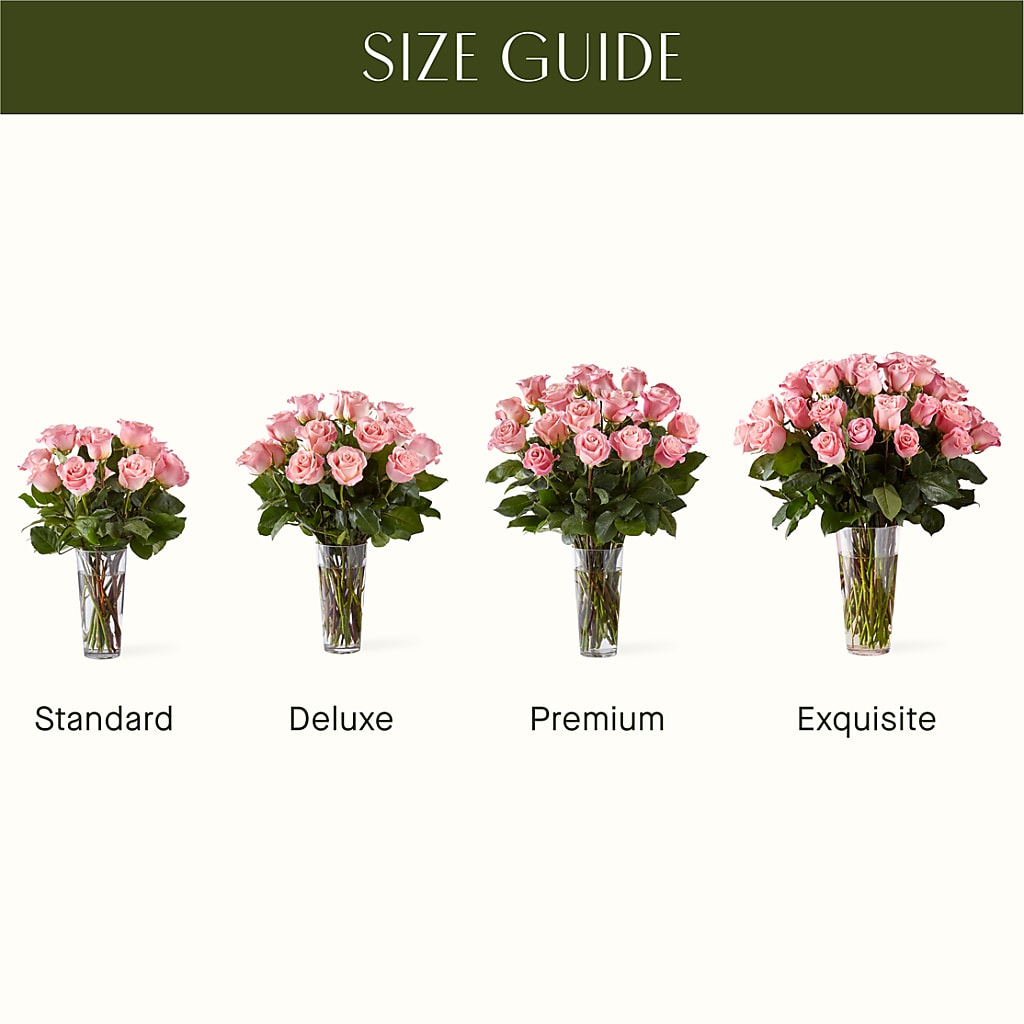 Long Stem Pink Rose Bouquet – F & S FLOWERS DESIGN LLC, Margate FL