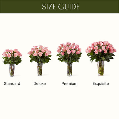Long Stem Pink Rose Bouquet – F & S FLOWERS DESIGN LLC, Margate FL
