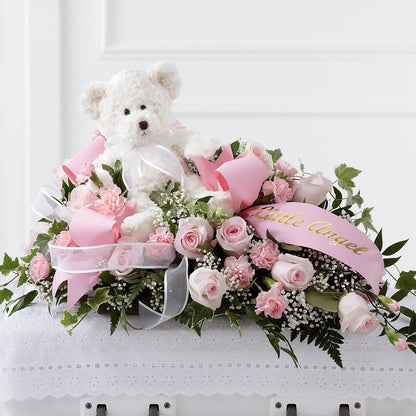 Touch of Sympathy Casket Spray – F & S FLOWERS DESIGN LLC, Margate FL