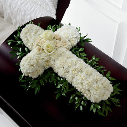 Peaceful Memories Casket Spray (Standard) – F & S FLOWERS DESIGN LLC, Margate FL