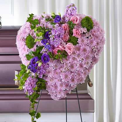 Treasured Love Standing Heart – F & S FLOWERS DESIGN LLC, Margate FL