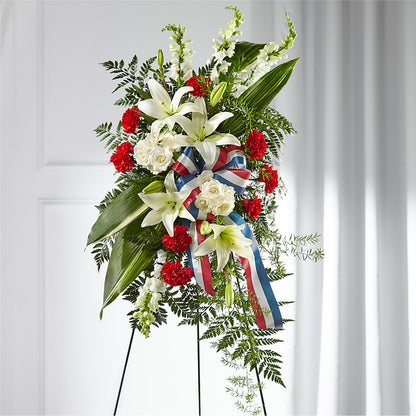 Stars of Life Standing Spray – F & S FLOWERS DESIGN LLC, Margate FL