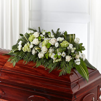 Hopeful Gesture Casket Spray – F & S FLOWERS DESIGN LLC, Margate FL