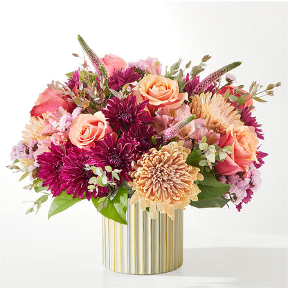 Berry Cobbler Bouquet with Ivory Vase – F & S FLOWERS DESIGN LLC, Margate FL
