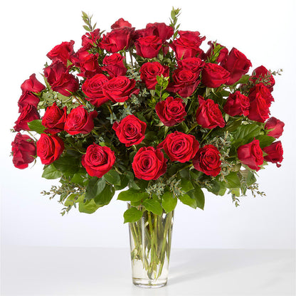 Forever Yours Fifty Stem Red Rose Bouquet – F & S FLOWERS DESIGN LLC, Margate FL