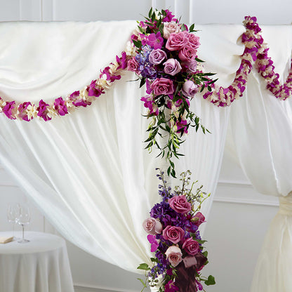 Color & Light Chuppah Decor – F & S FLOWERS DESIGN LLC, Margate FL